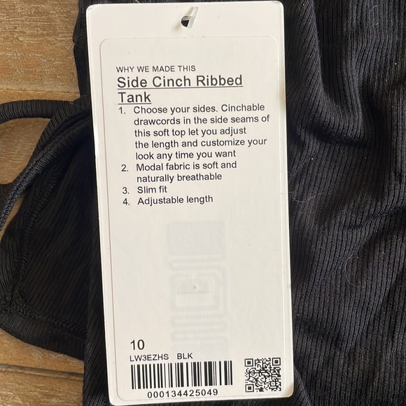 Lululemon Side Cinch Ribbed T - Picture 4 of 5